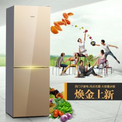 西门子（SIEMENS）279升风冷无霜电脑控温轻奢金双门两门冰箱KG2