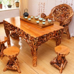 楠竹折叠桌子实木制桌简易折叠餐桌小户型家用饭桌正方形桌学习桌