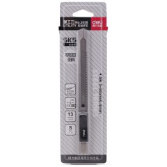 得力2058不锈钢美工刀金属小号雕刻刀裁纸刀手工碳钢壁纸刀