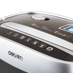 得力碎纸机办公室自动迷你家用小型电动大功率文件粉碎机颗粒12L大容量便携商用碎纸机 【9928高效款】5分钟连续碎纸6张同碎