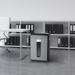 得力14400办公室碎纸机4级保密碎纸商用文件光盘 卡片粉碎机大功率电动大型碎纸 得力14400碎纸机(黑色)